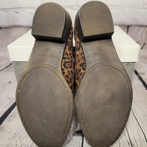 Sun + Stone Abby Double Zip Booties- Leopard - Picture 8 of 8